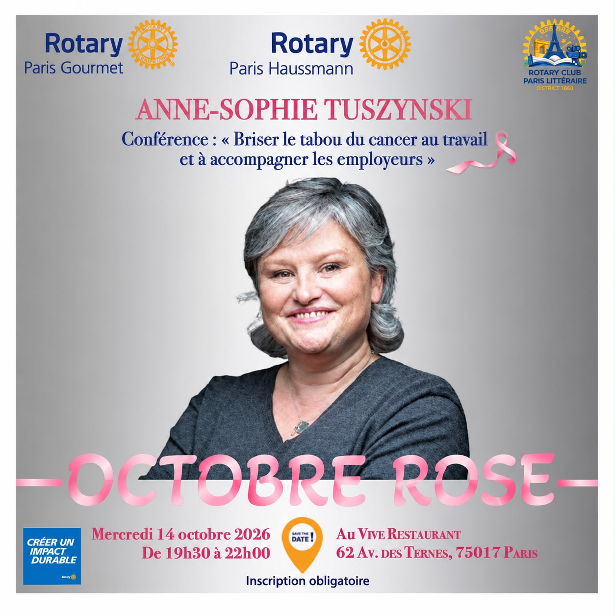 dîner octobre rose